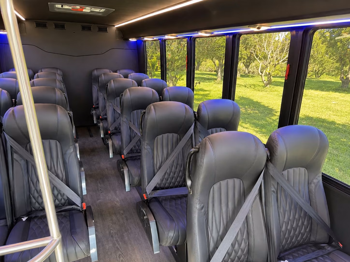 15 passenger minibus inside