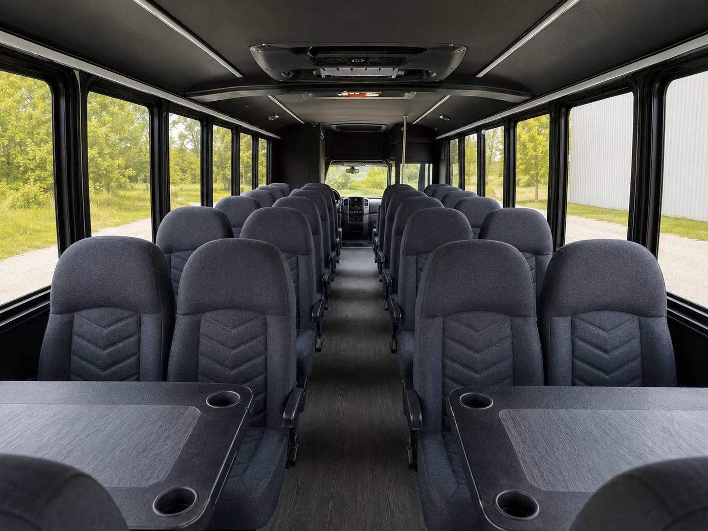 18 passenger minibus inside
