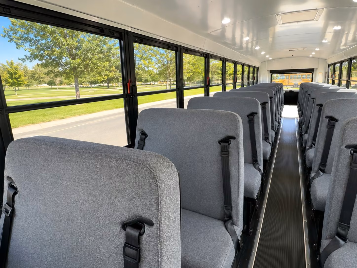 school bus inside